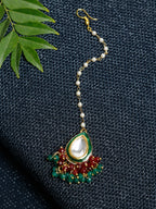 Kundan Maang Tikka - Ruby Raang - Distacart