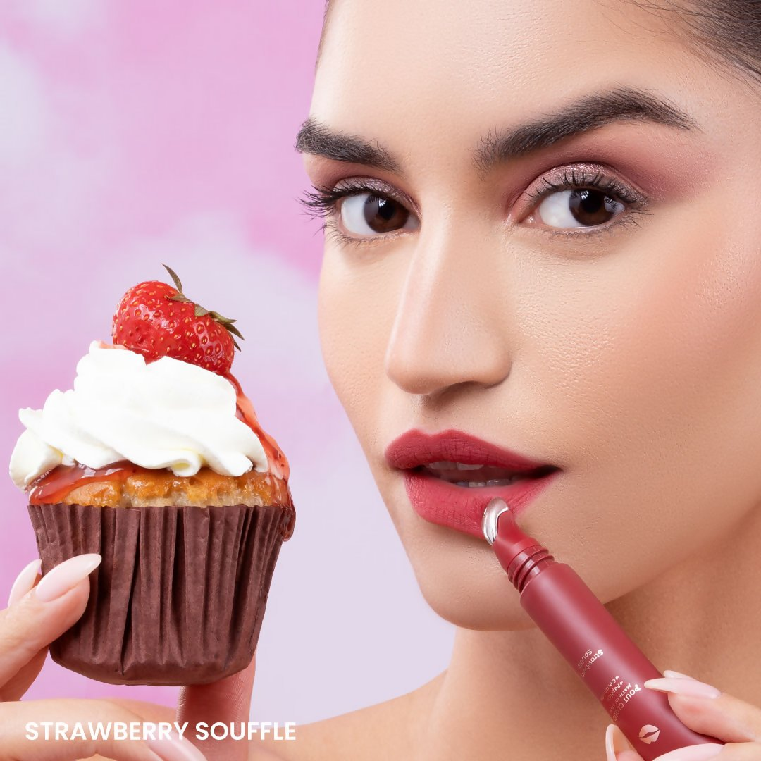 Typsy Beauty Pout Cloud Matte Lip Balm - Strawberry Souffle - Distacart