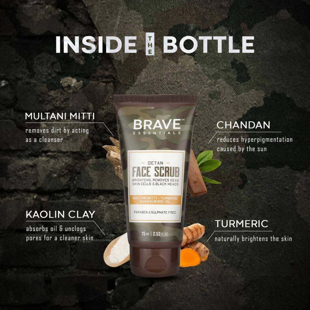 Brave Essentials De-Tan Face Scrub