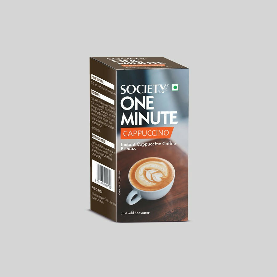 Society One Minute Cappuccino Coffee Premix - Distacart