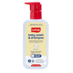LuvLap Baby Wash & Shampoo with Chamomile, Milk Protein, Oatmeal & Shea Butter