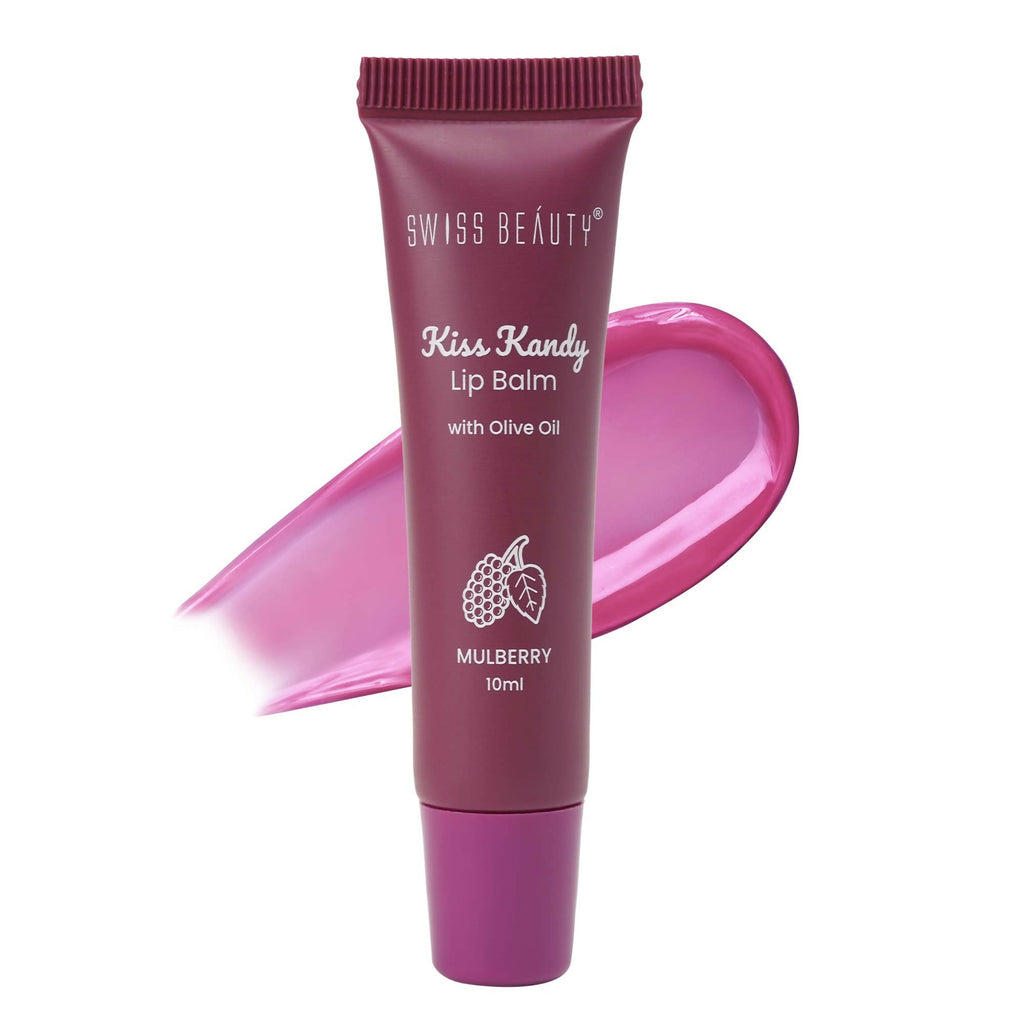 Swiss Beauty Kiss Kandy Lip Balm with Olive Oil - Mulberry