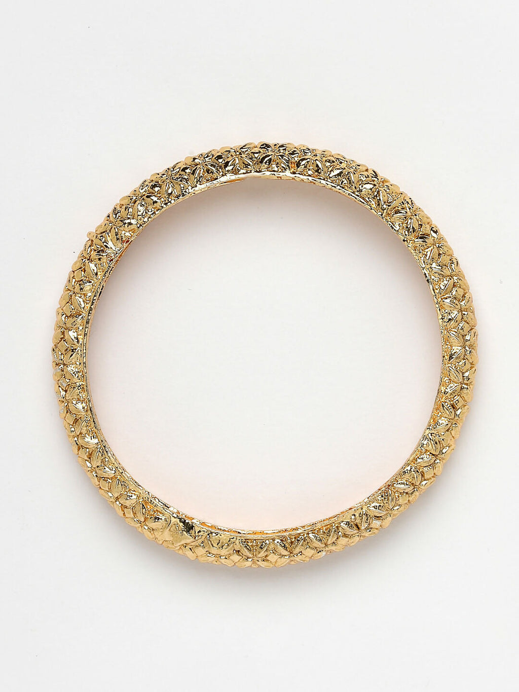 NVR Women's Set of 2 Gold-Plated Handcrafted Traditional Bangles - Distacart