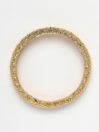 NVR Women's Set of 2 Gold-Plated Handcrafted Traditional Bangles - Distacart