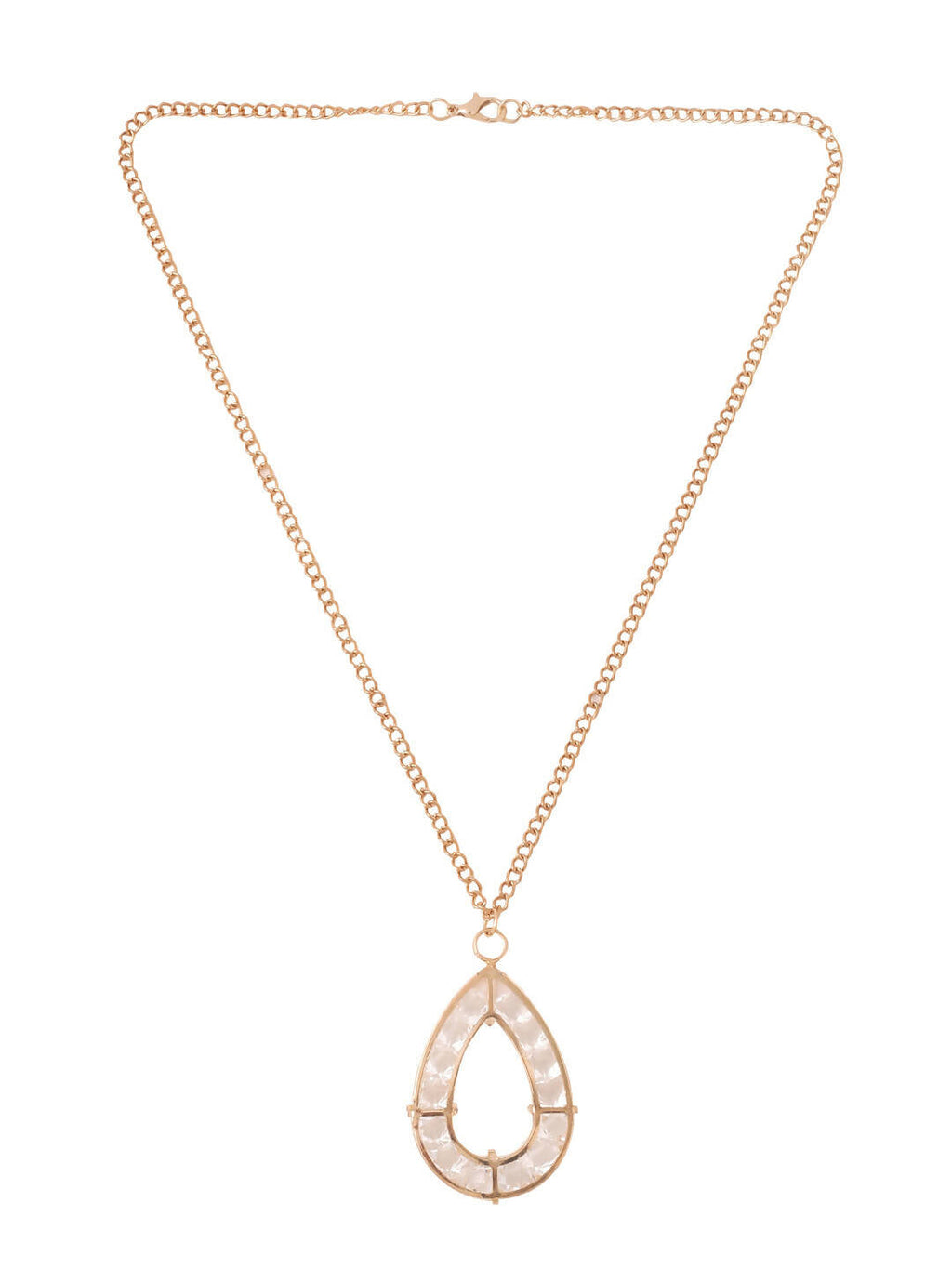 NVR Women Gold-Polished Oxidised Bohemian Necklace