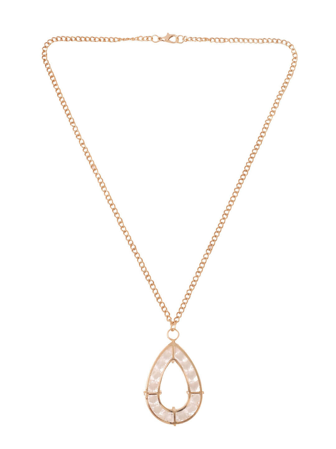 NVR Women Gold-Polished Oxidised Bohemian Necklace