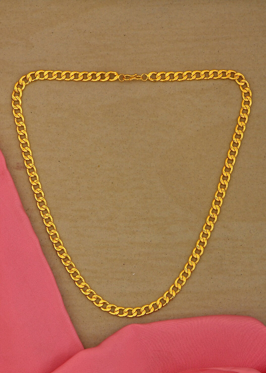 Joban Fashion Women Brass Golden Neck-Chain - Distacart