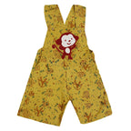 Mhyssa Yellow Dungaree With Round Neck Half Sleeves Maroon Shirt Set