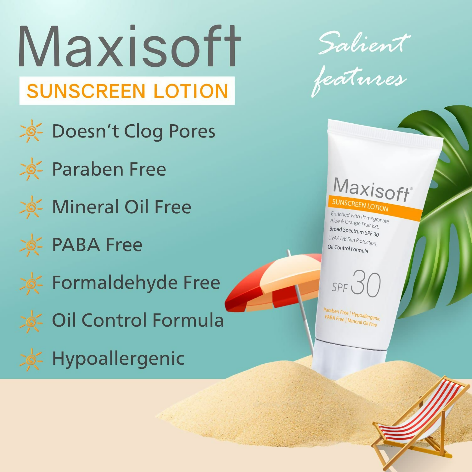 Maxisoft Sunscreen SPF 30 Lotion