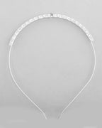 VOJ Silver Plated AD Studded Hairband