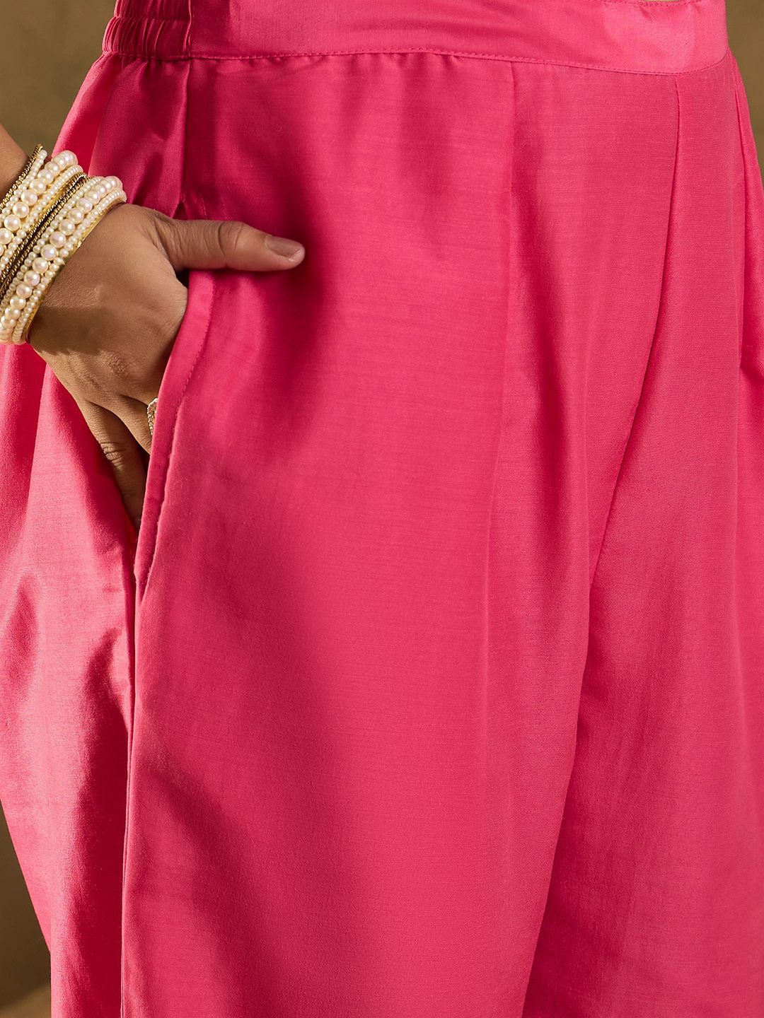 Indo Era Ethnic Motifs Embroidered Thread Work Kurta with Trousers & Dupatta - Distacart