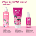 PLIX The Plant Fix Hibiscus Bond Repair Advanced Shampoo + Conditioner