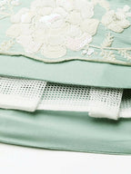 House of Panchhi Sea Green Chinon Sequins and Zarkan embroidery Lehenga choli & Dupatta