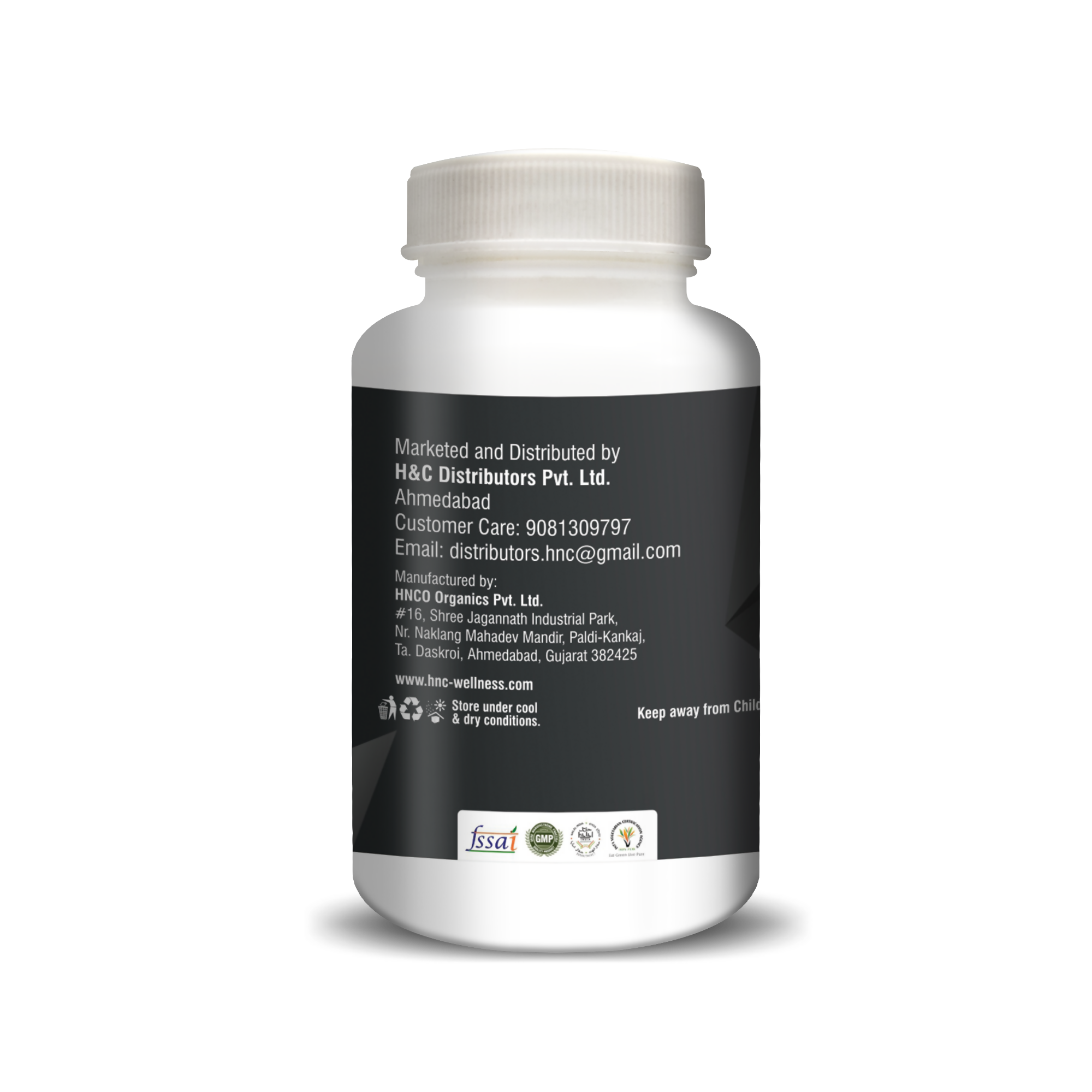 H&C Herbal Activated Charcoal Capsules - Distacart