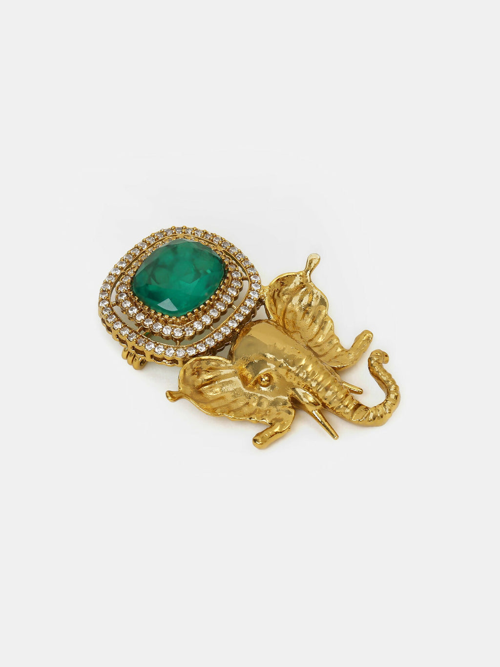 Ruby Raang Ganesha Imprint Brooch