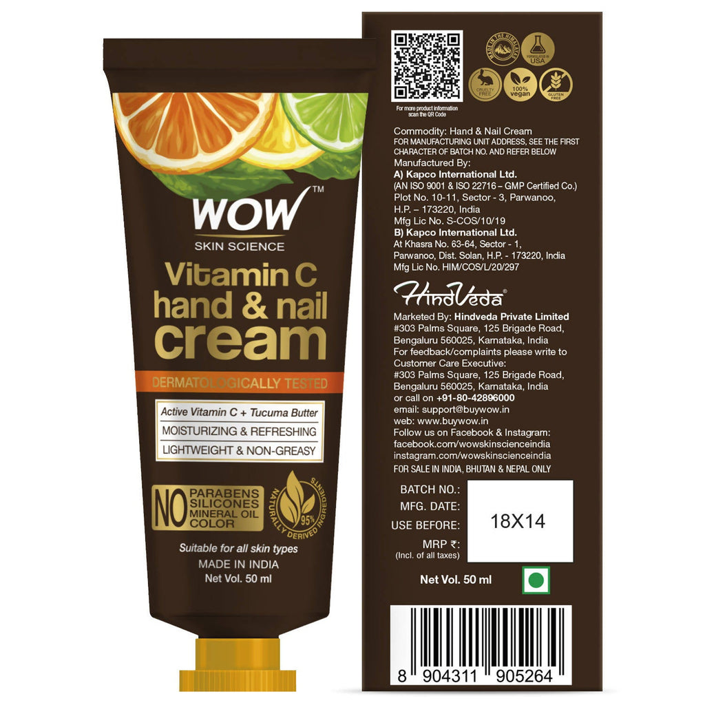 Wow Skin Science Vitamin C Hand & Nail Cream