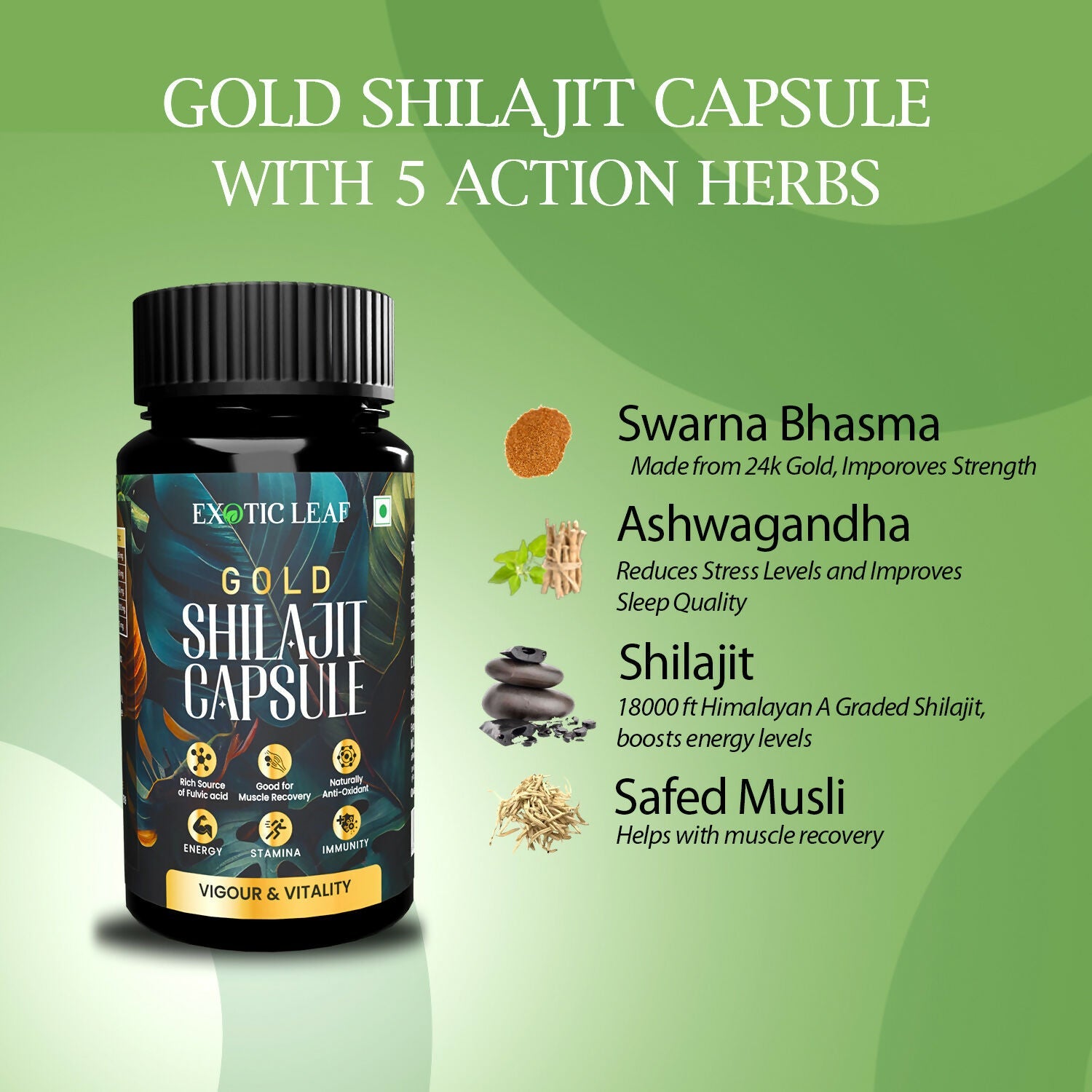 Exotic Leaf Gold SJ Capsules - Distacart