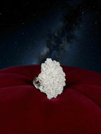 Inhanns Rang-E-Roshan Adjustable Ring – Handmade Crystal Statement Ring - White