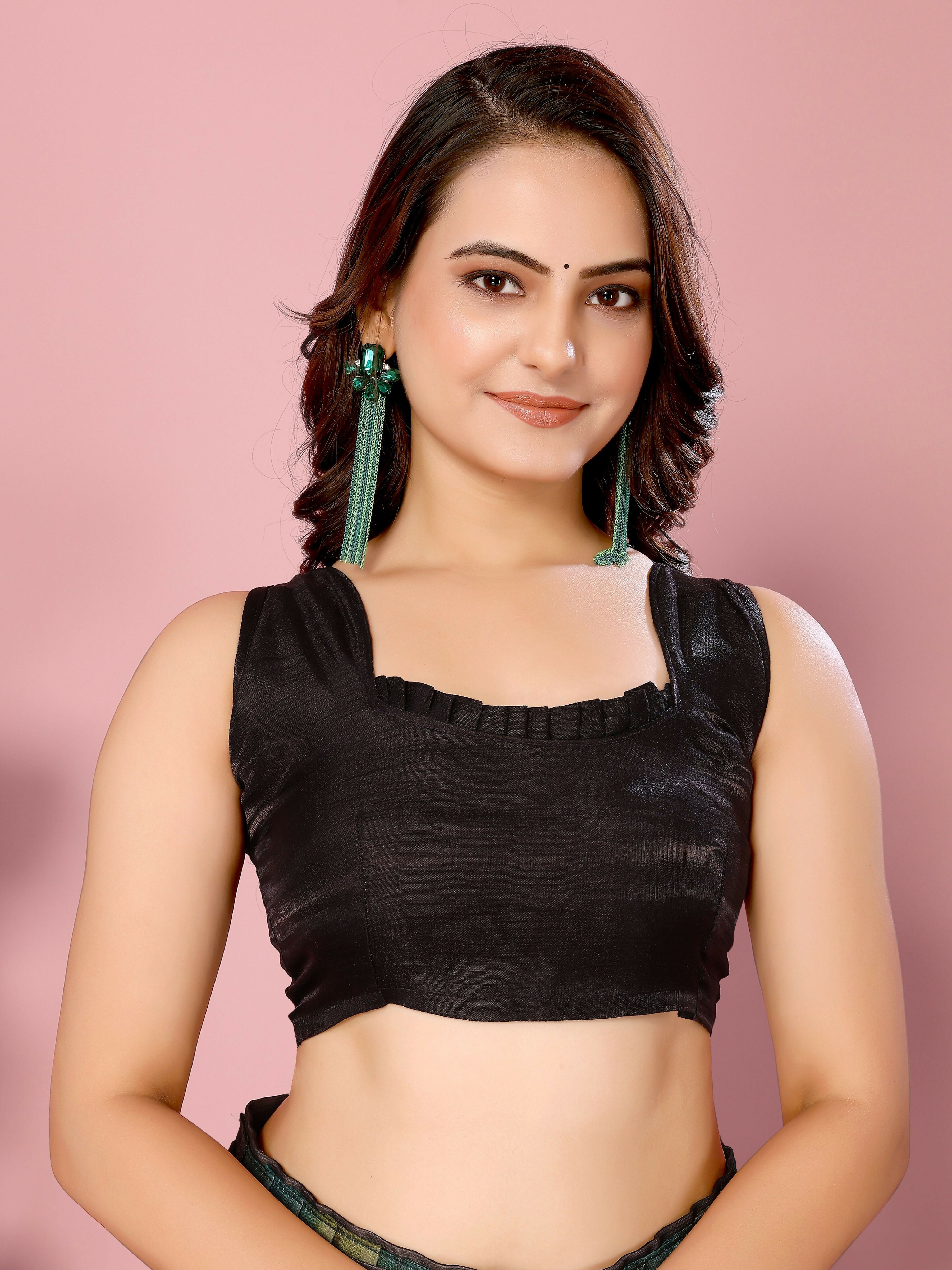 Attractive These Party Wear Ready To Wear Saree - Green