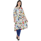 Kanoor Women's Multicolour A line kurti