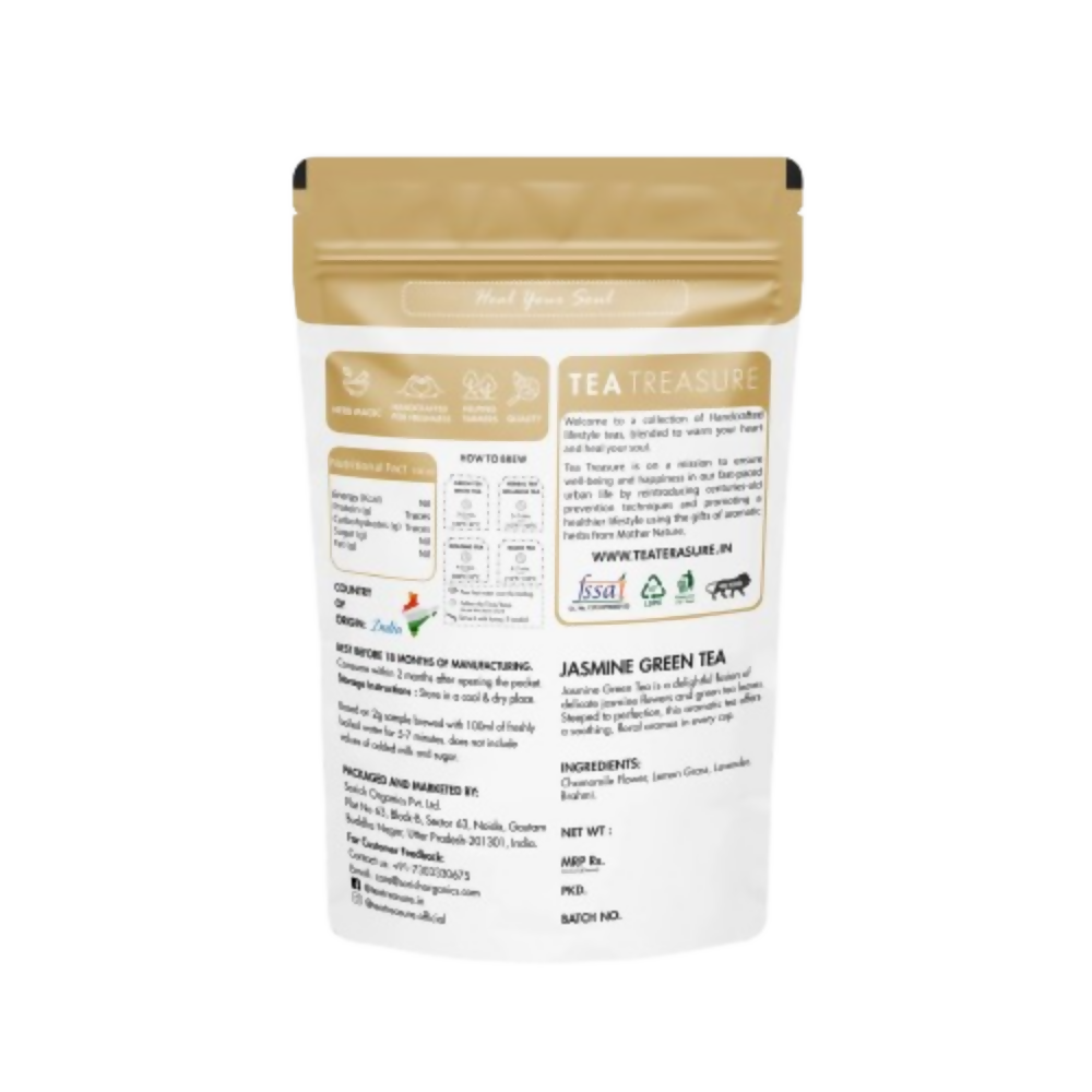 Tea Treasure Jasmine Loose Leaf Green Tea - Distacart