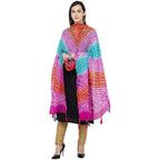 A R Silk Bandhej Multi Tasal Fancy Dupatta Color Multi color Dupatta or Chunni