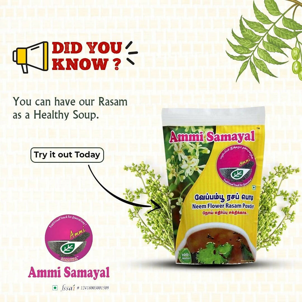 Ammi Samayal Neem Flower (Veppampoo) Instant Rasam/Soup Mix
