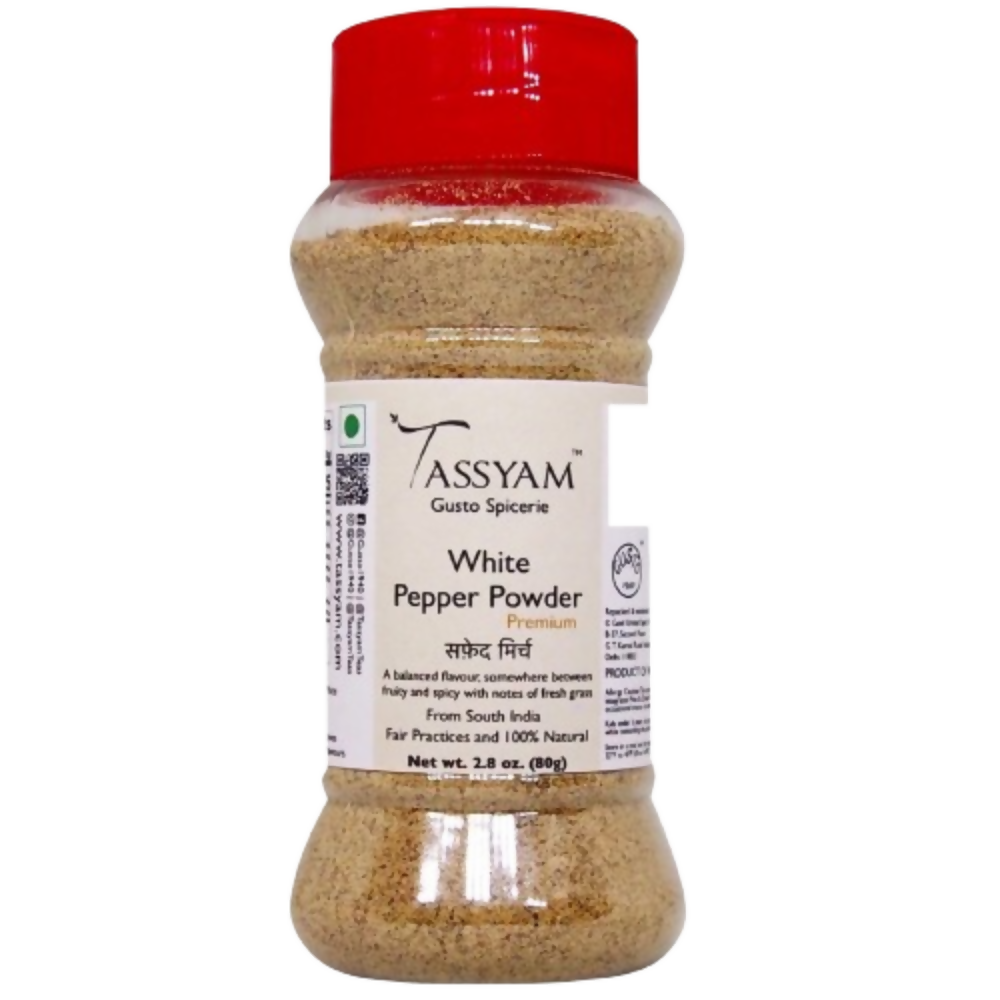 Tassyam Organics White Pepper Powder - Distacart