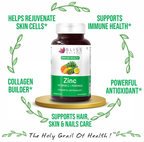 Bliss Welness Immune Health Zinc Vitamin C + Moringa Veg Tablet