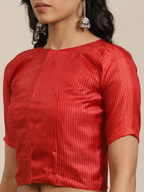 Saree Mall Blue & Off-White Dyed Effect Saree - Distacart