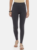 Souchii Grey Solid Slim-Fit Ankle-Length Leggings - Distacart