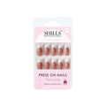 shills professional reusable press on nails french almond spn735