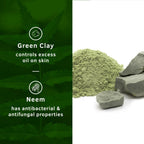 Ustraa Deo Soap For Men - Neem and Green Clay, Sea Minerals, & Activated Charcoal