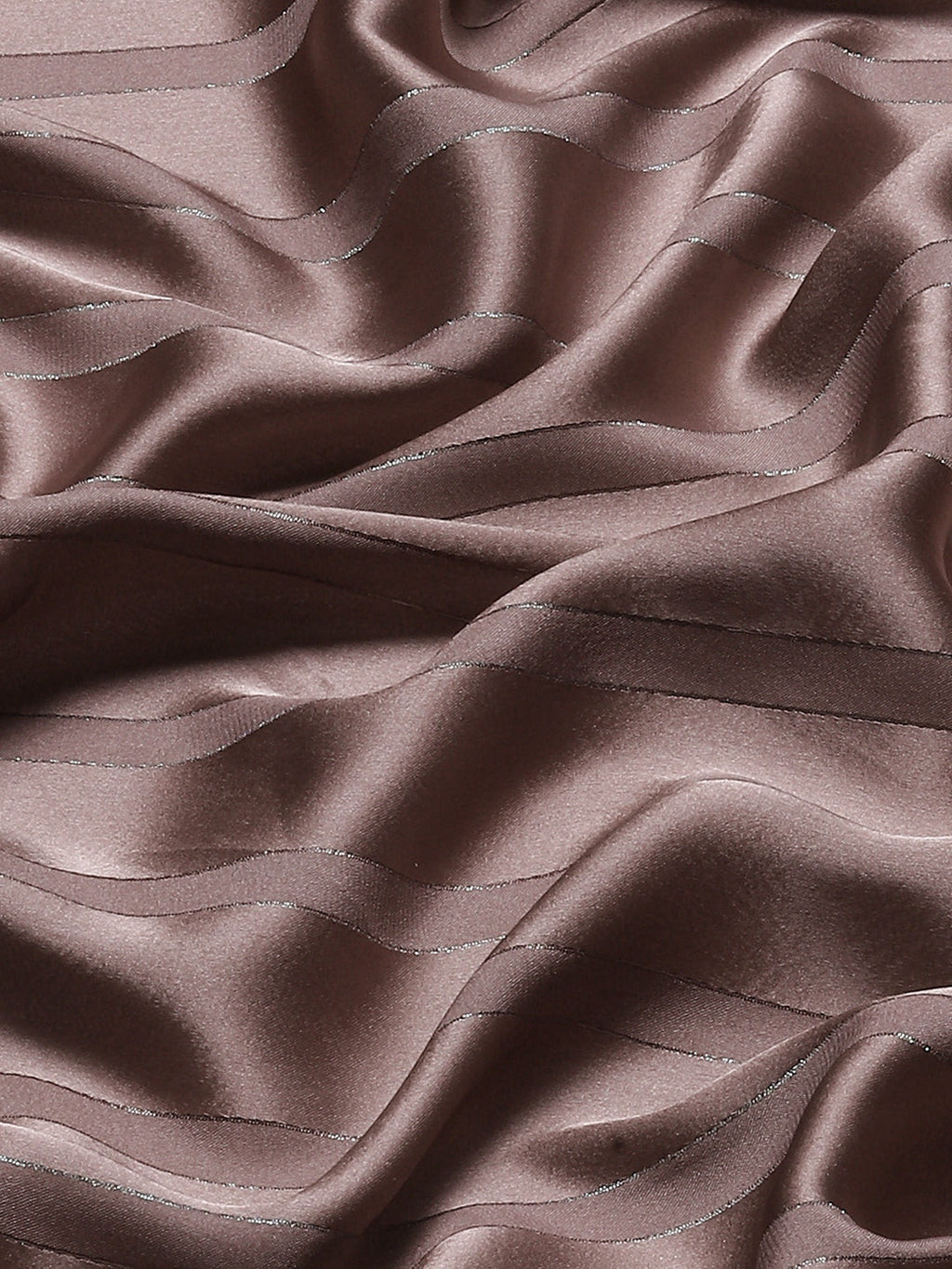 Tikhi Imli Gunmetal-Toned Striped Saree - Distacart