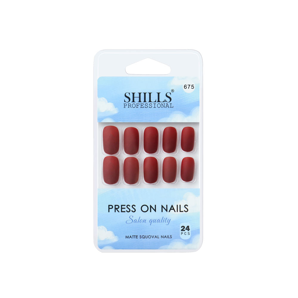 shills professional reusable press on nails square spn675
