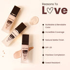 Matt Look Photo Focus Bare It All Skin Perfecting Foundation - Worthy Almond