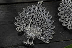 Mominos Fashion Johar Kamal Oxidised Peacock Design Earrings - Distacart
