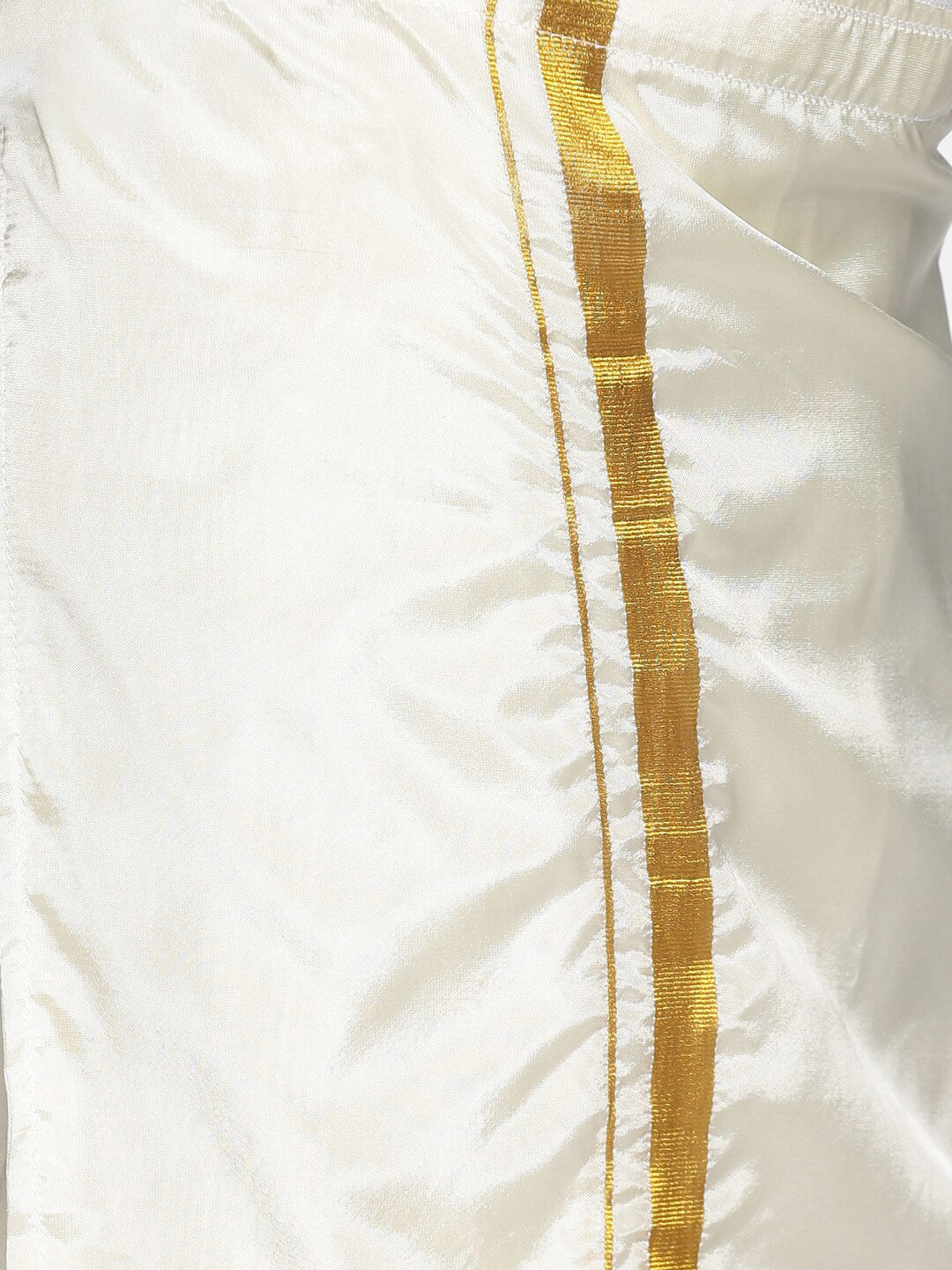 Sethukrishna Boys Maroon & White Solid Shirt and Dhoti Set