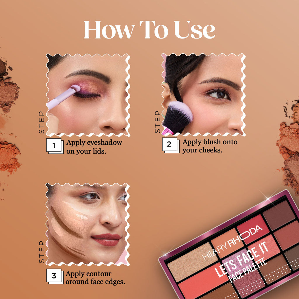 Hilary Rhoda Lets Face It Face Palette - Day Spring 01 - Distacart