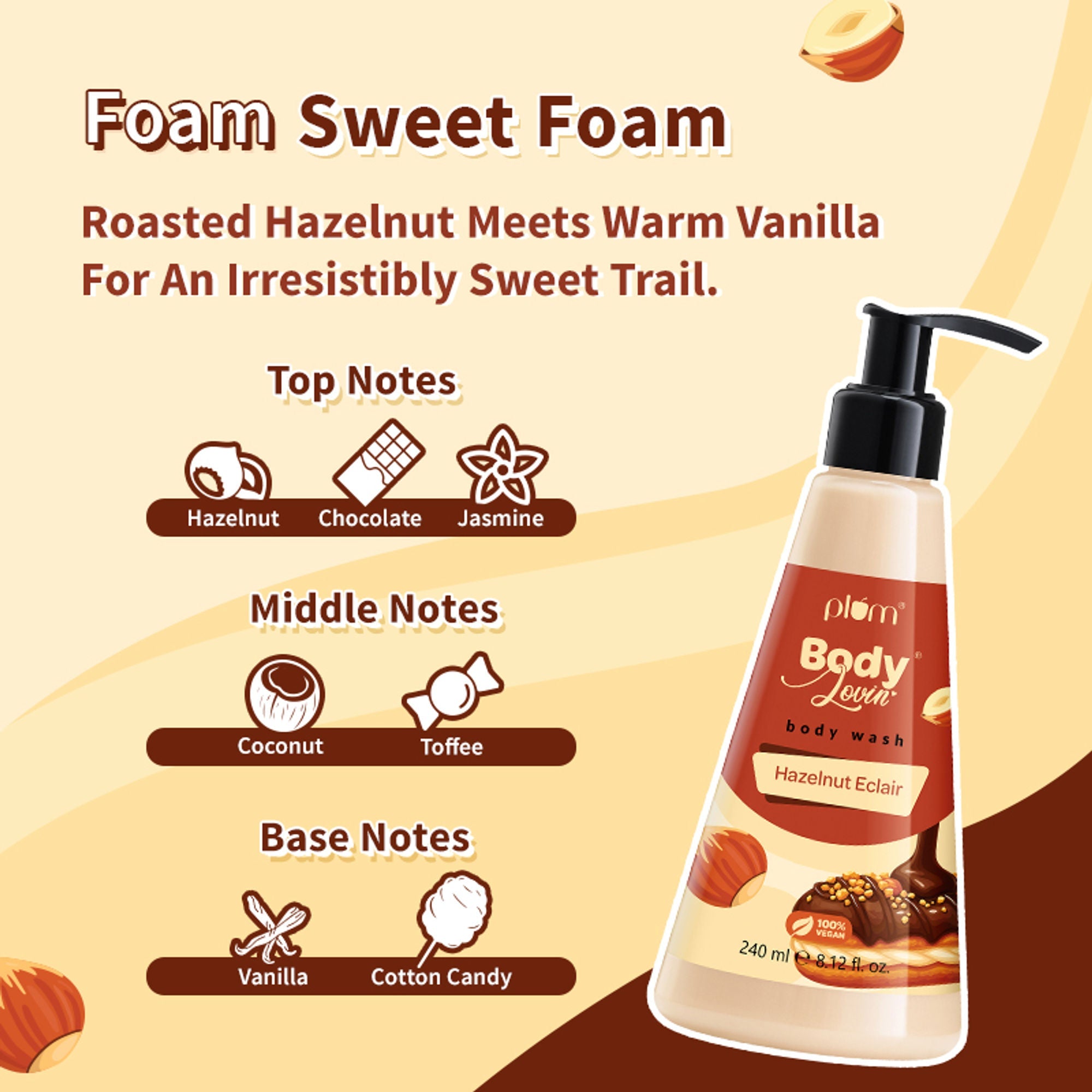 Plum BodyLovin' Hazelnut Eclair Body Wash