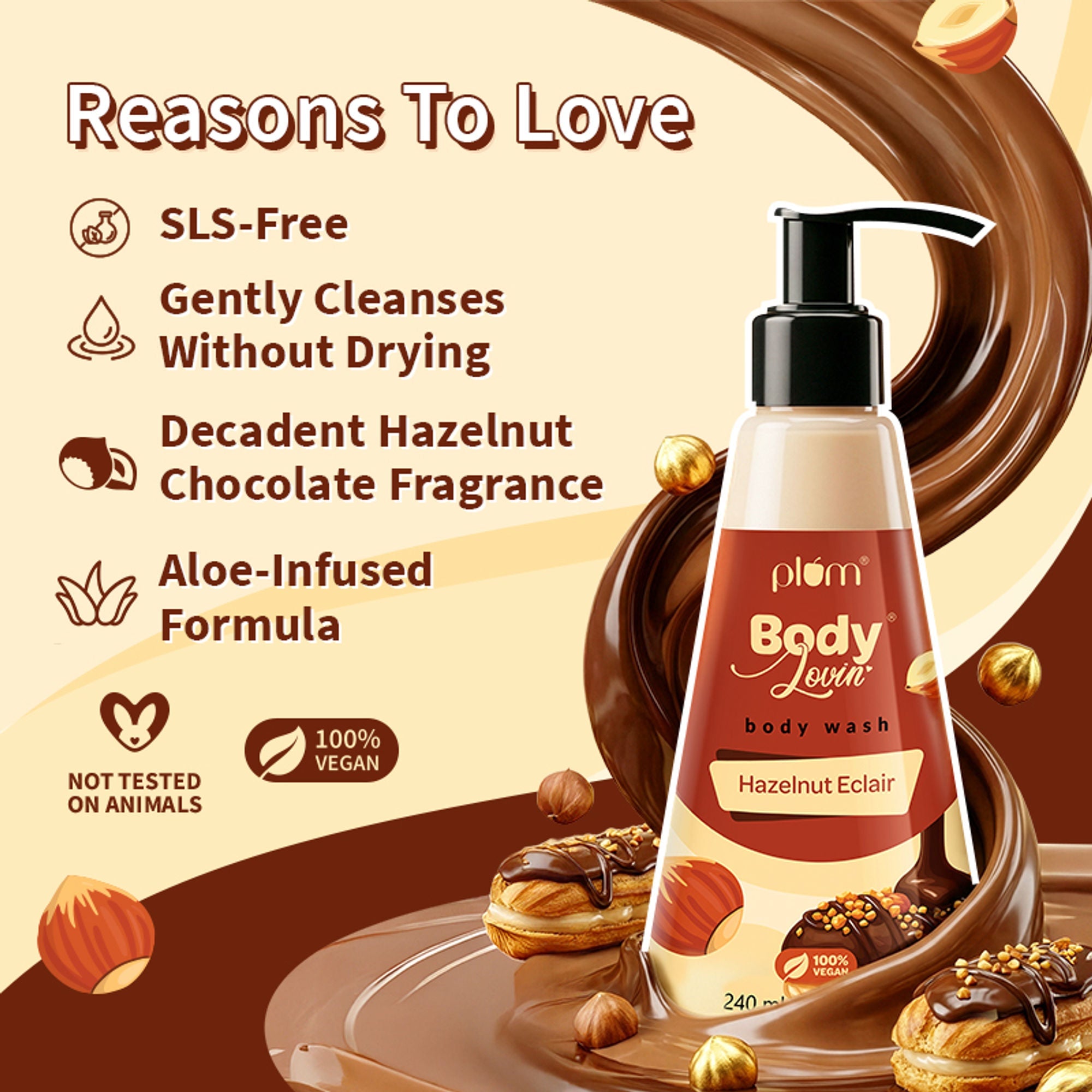 Plum BodyLovin' Hazelnut Eclair Body Wash