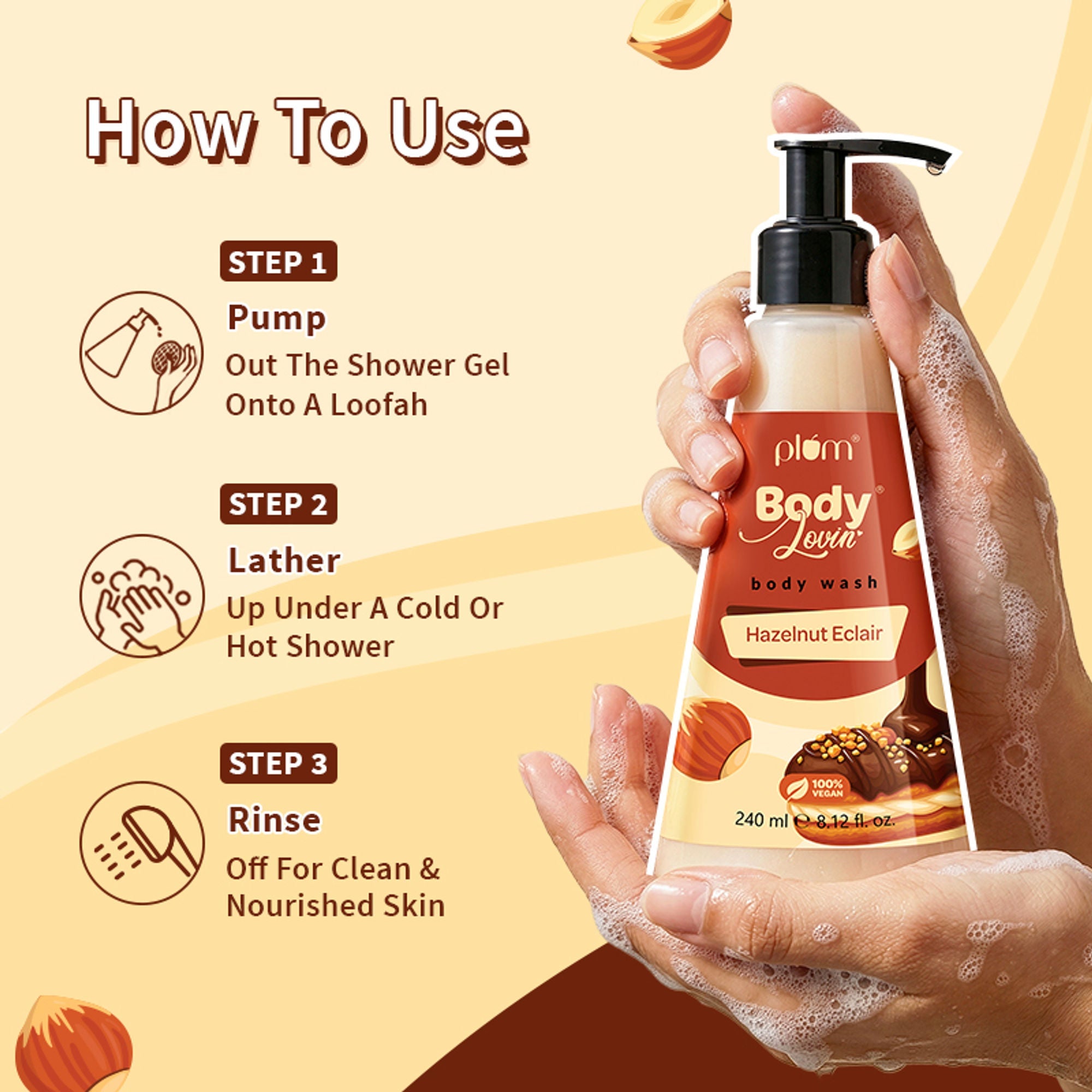 Plum BodyLovin' Hazelnut Eclair Body Wash