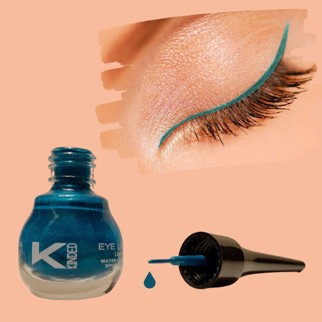 kinded liquid eye liner teal green