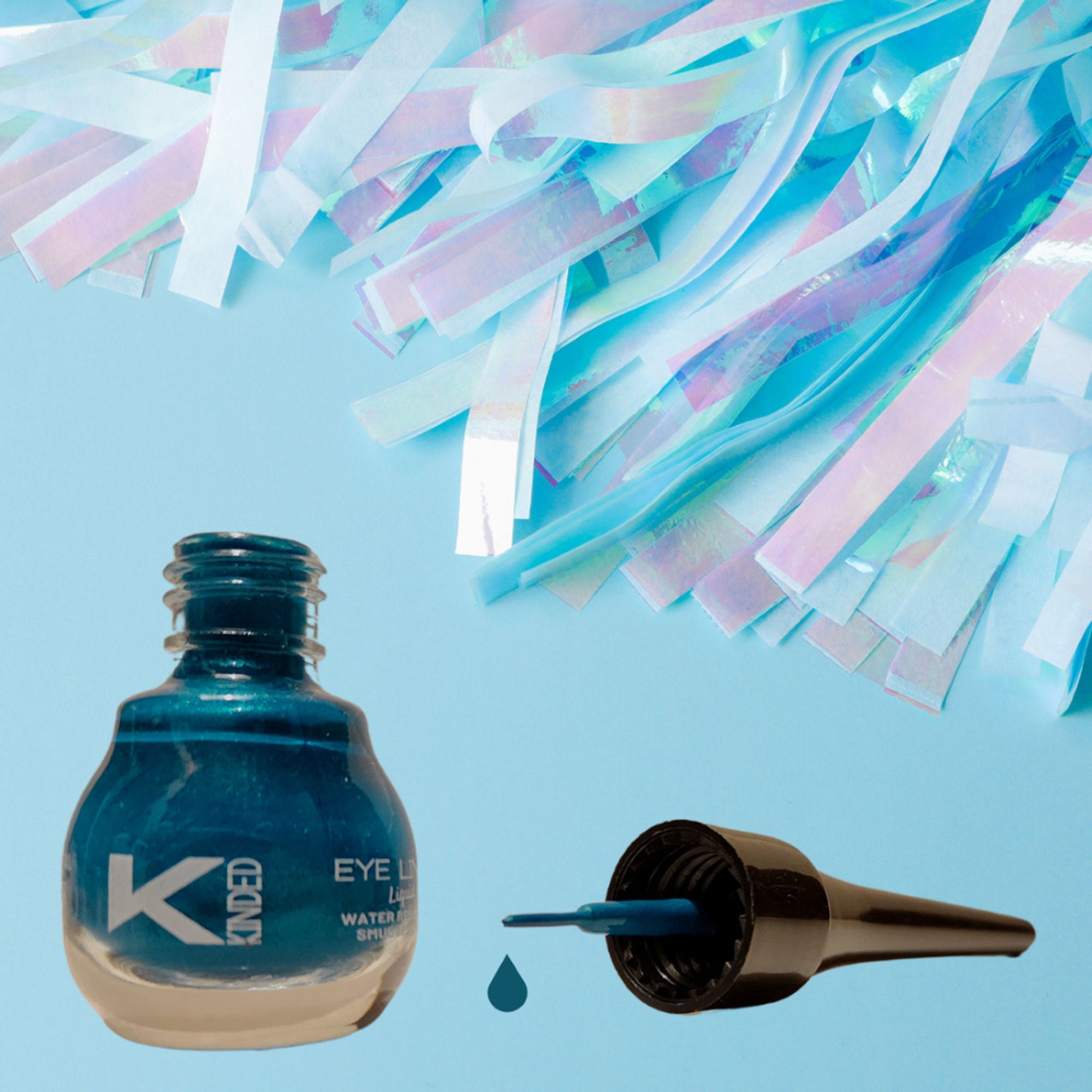 kinded liquid eye liner teal green