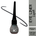 kinded liquid metallic eye liner greyish silver
