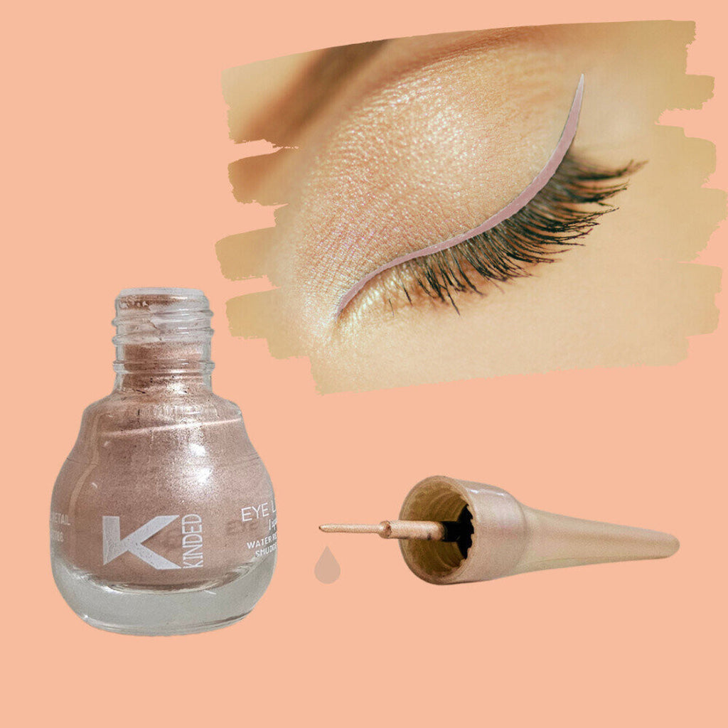 kinded liquid metallic eye liner pink pearl