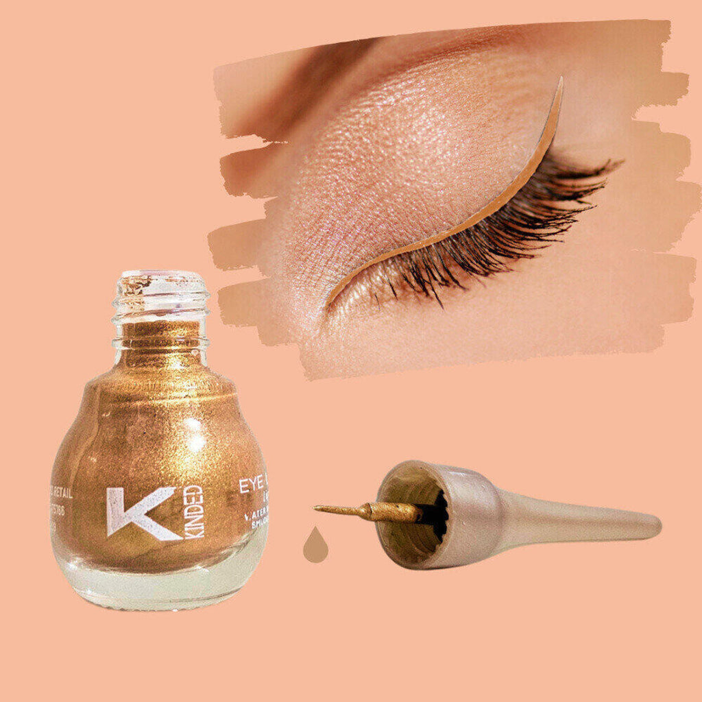 kinded liquid metallic eye liner cool copper