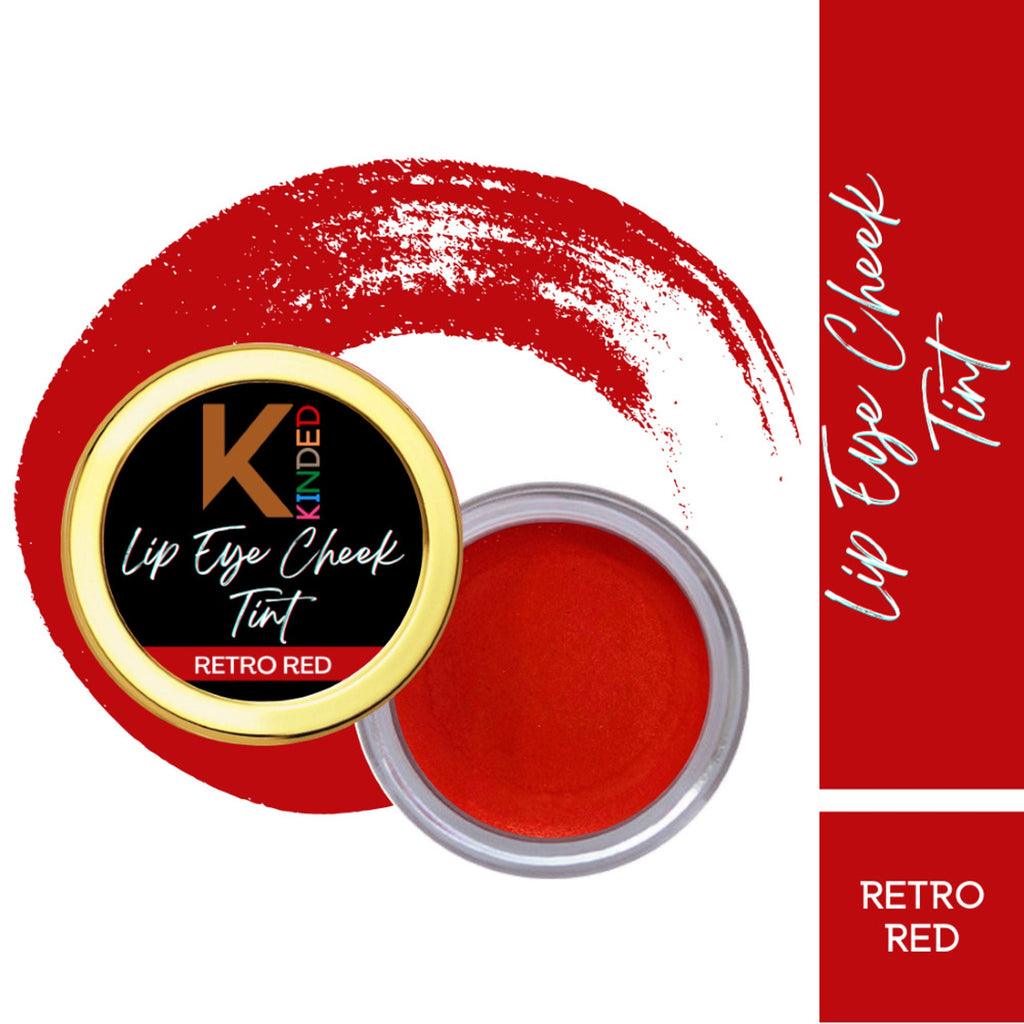 KINDED Lip, Eye and Cheek Tint - Retro Red