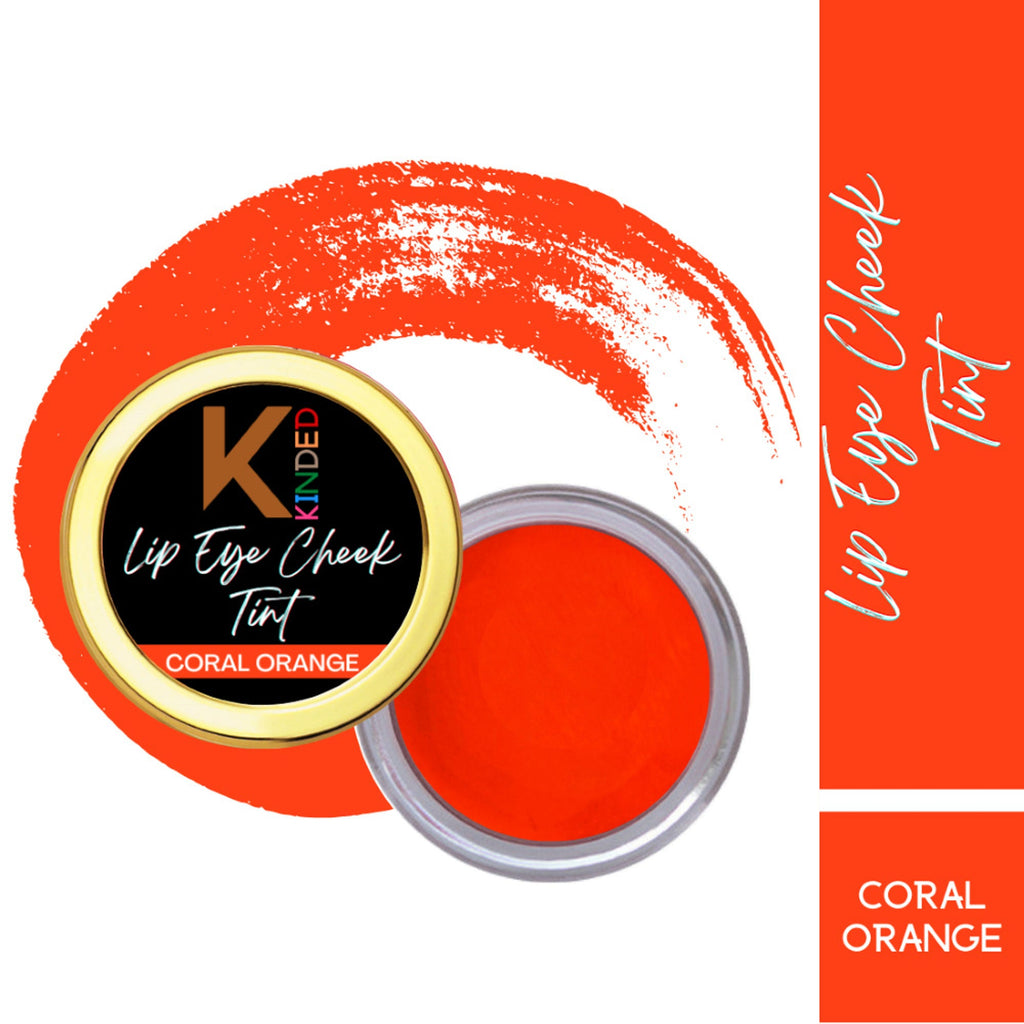 kinded lip eye and cheek tint coral orange