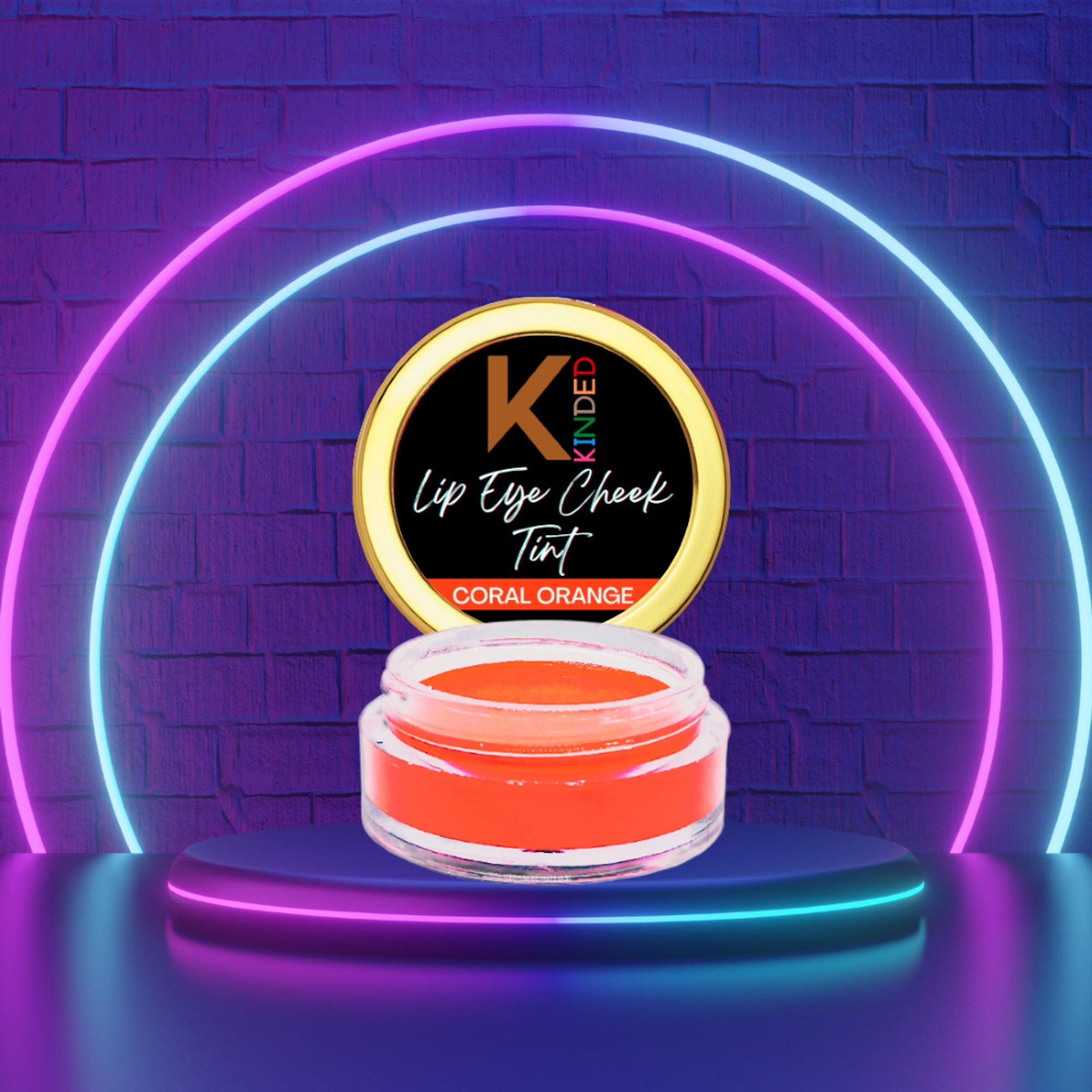 kinded lip eye and cheek tint coral orange